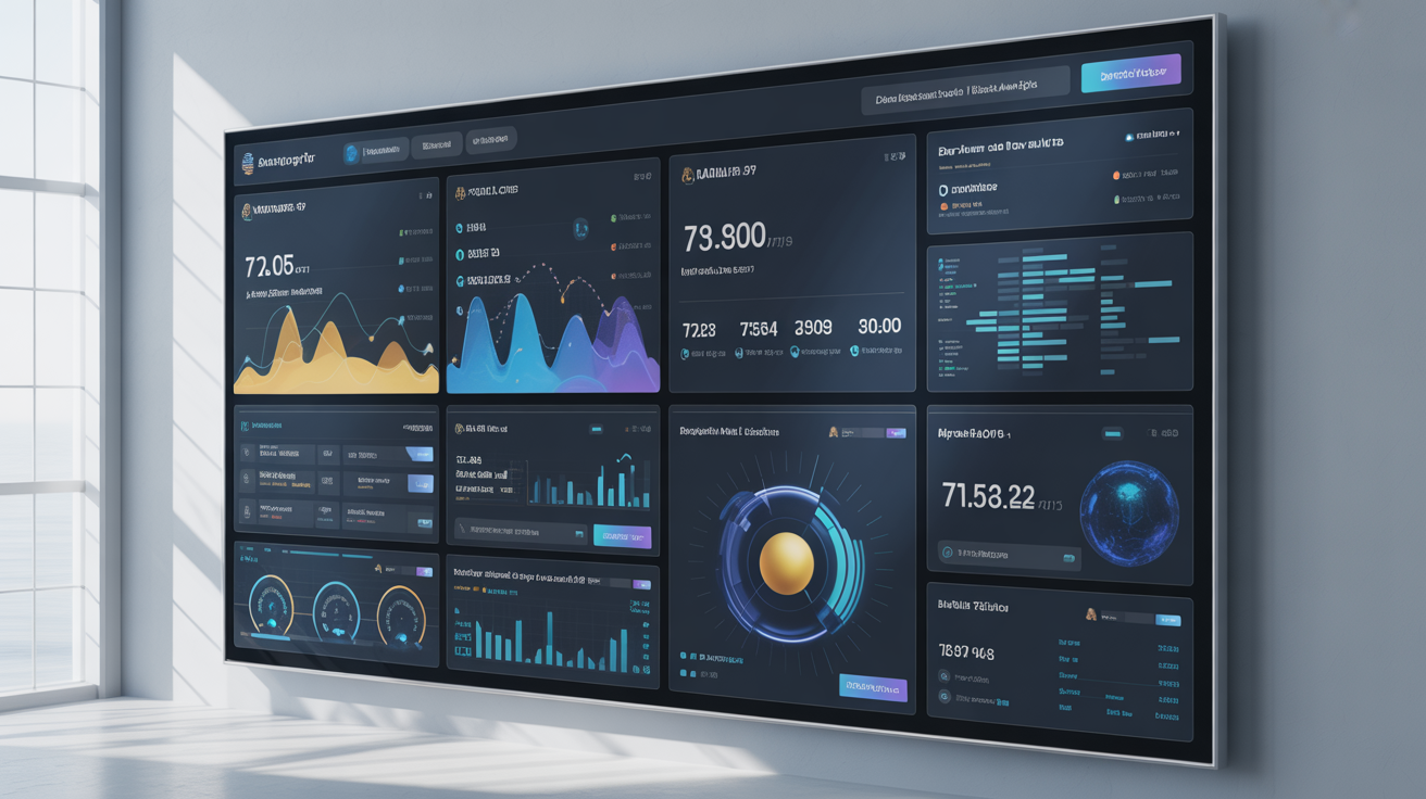 AI-powered data visualization dashboard with analytics